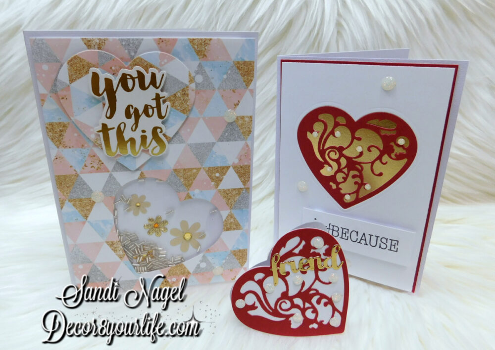 Handmade Card Ideas Using Spellbinders Heart Dies