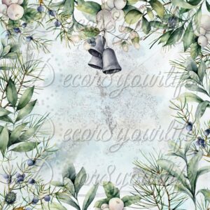 Digital Scrapbook Paper - Ice Blue Winter - Image 3