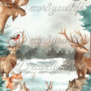 Scrapbook Printable Paper Cozy in the Woods