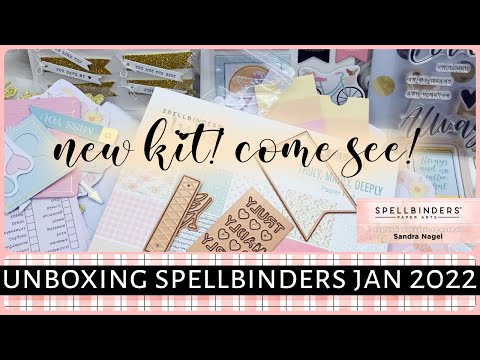 Paper Crafting YouTube Video - Unboxing Spellbinders CKOM January 2022