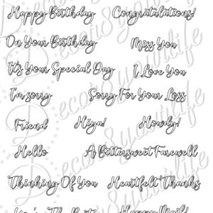 Sentiment Stamp Pack