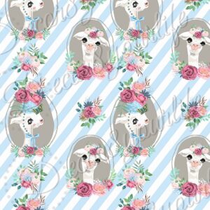 SCRAPBOOK PAPER LLAMA LOVE