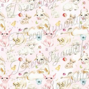 Scrapbook Paper Collection Country Critters