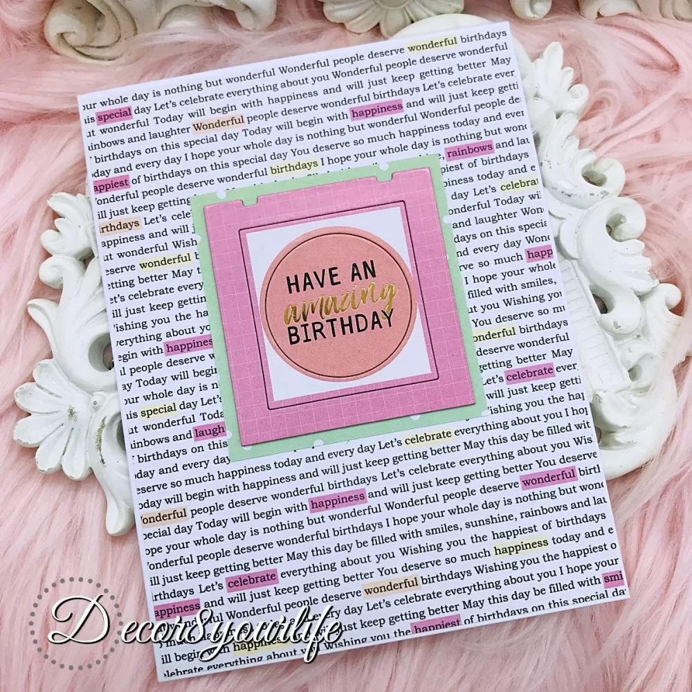 handmade birthday cards set of 3