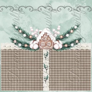 CUTE SCRAPBOOK PAPER - A COUNTRY CHRISTMAS
