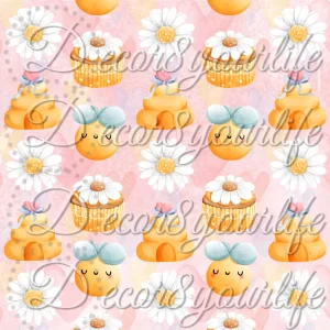 CUTE BEE SCRAPBOOK PAPER ETSY
