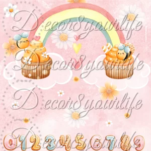 CUTE BEE SCRAPBOOK PAPER ONLINE
