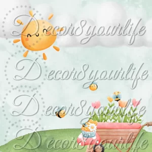 CUTE HUNNY BEE SCRAPBOOK PAPER