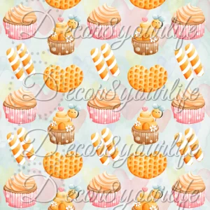 CUTE HUNNY BEE SCRAPBOOK PAPER