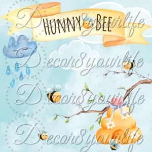 CUTE HUNNY BEE SCRAPBOOK PAPER