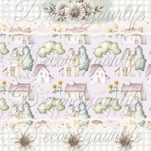DIGITAL SCRAPBOOK PAPER COUNTRY COTTAGE