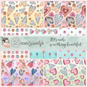Free Digital Scrapbook Paper-Summer Love - Free Pretty Things For You