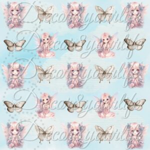 Fairies and Butterflies 8.5 x 8.5 Scrapbook Paper Pack