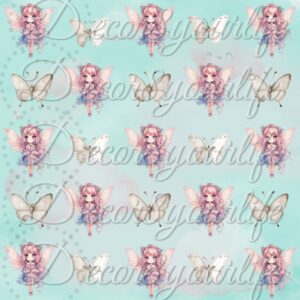 Fairies and Butterflies 8.5 x 8.5 Scrapbook Paper Pack