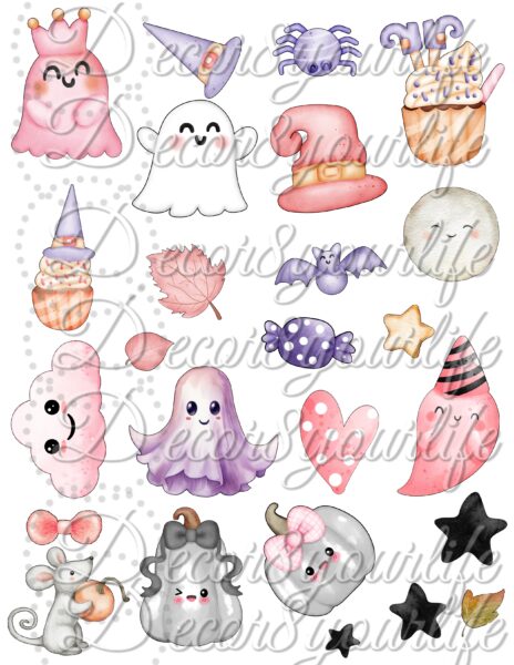 Pink Spells Fussy-Cut Extras