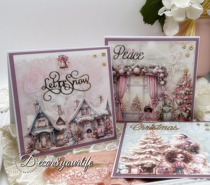 FAQ PAPER CRAFTS CHRISTMAS CARDS USING ONCE UPON A CHRISTMAS PAPER COLLECTION BY DECOR8YOURLIFE