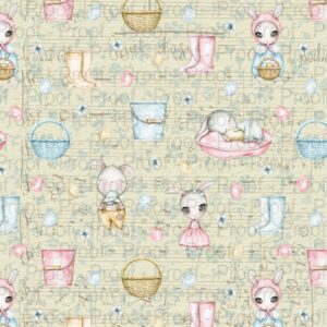 easter bunny Watercolor Spring Floral Digital Paper Summer Shabby Chic Printable Digital Paper Floral Scrapbook kit JunkJournal cute spring bunnies