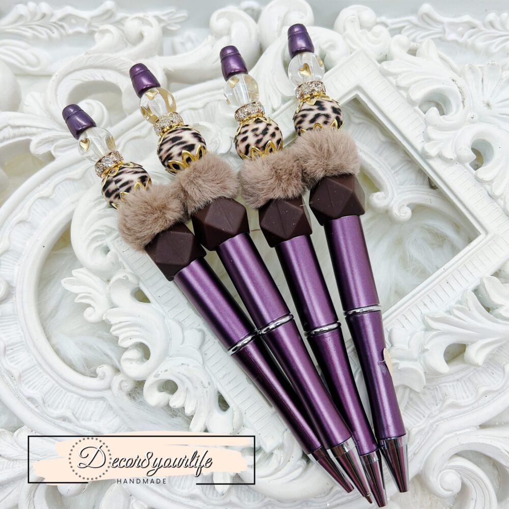 Beaded Pens White Daisy,Beaded Pens,Black Ink Beaded Pens,Bridesmaid Proposal Gifts,Christmas Gifts,Office Party Gifts,Bling,Silicone Beads