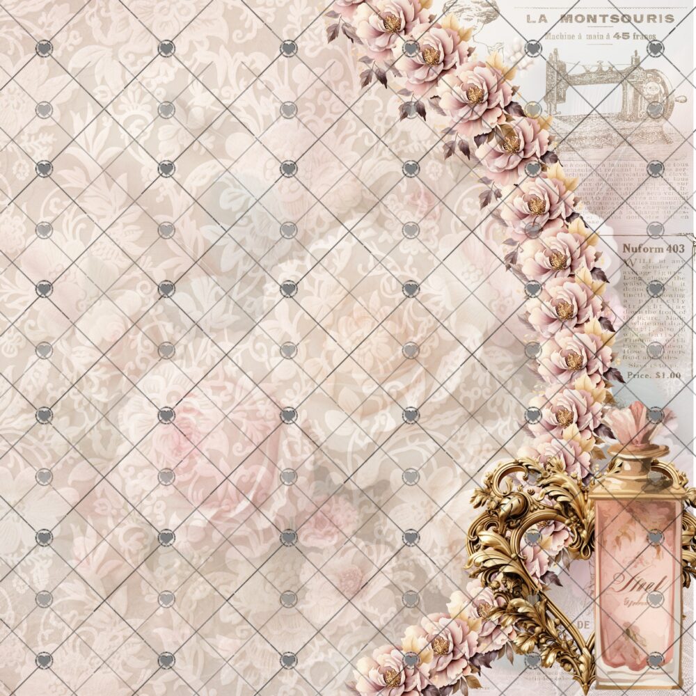 Parfum Digital Scrapbook Paper.Parfum scrapbook paper collection