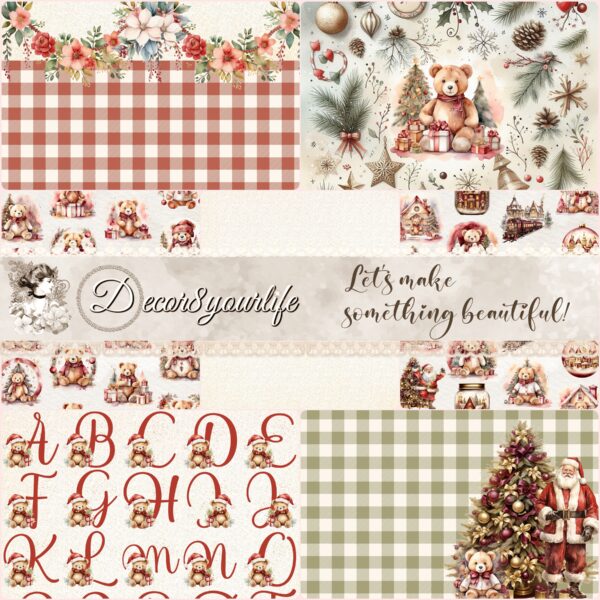 A Beary Merry Christmas Scrapbook Collection – The Perfect Holiday Paper for Your DIY Crafts