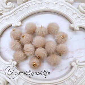 Mocha Faux Fur Charms