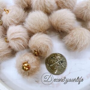 Mocha Faux Fur Charms