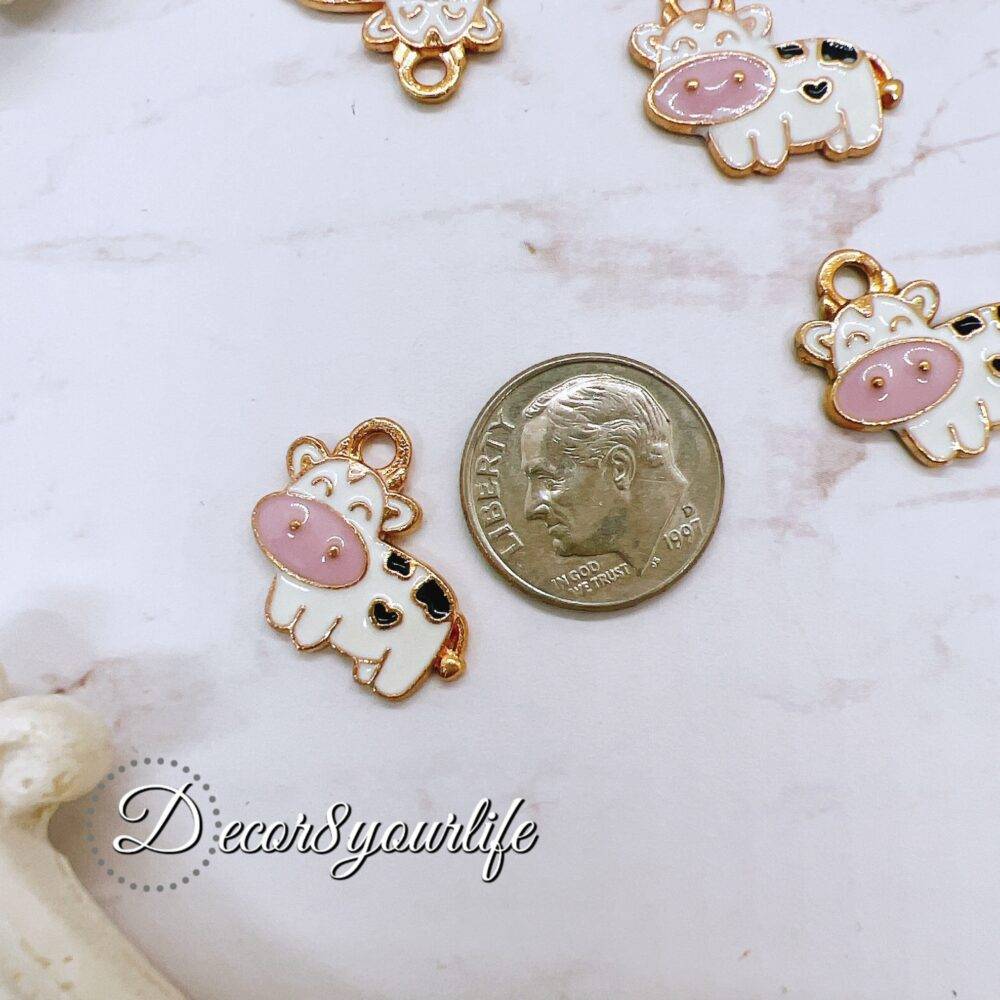 cute cow charms,Explore high-quality craft charms for jewelry making, scrapbooking, planners, and more. Perfect for DIY projects, gifts, and creative embellishments.