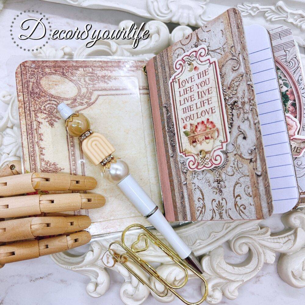 Vintage Style Laminated Micro Traveler's Notebook Journal