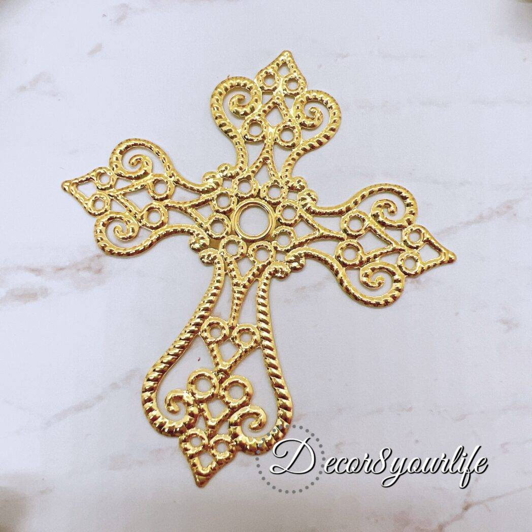 filigree metal cross embellishment for crafts, scrapbooks, and journals,filigree metal cross embellishment for crafts, scrapbooks, and journals