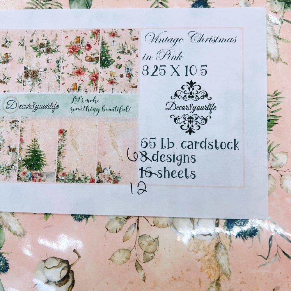 Christmas Vintage in Pink - Clearance Pack