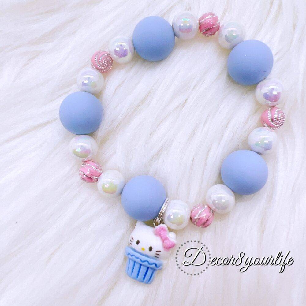 cute hello kitty beaded bracelet for girls