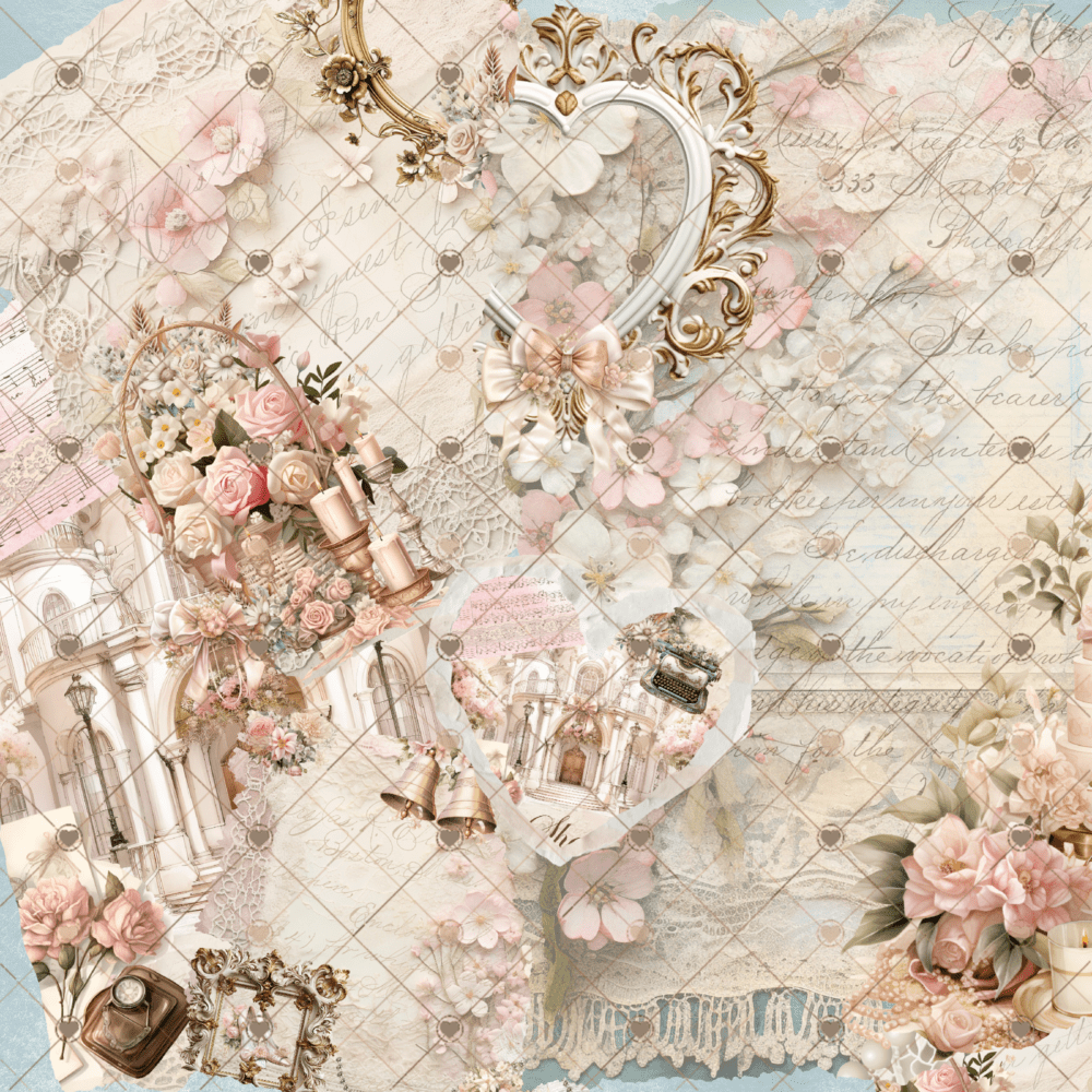 ntroducing the "She Said Yes!" Shabby Chic Scrapbook Craft Kit, an exclusive and meticulously curated collection by Decor8yourlife, designed to infuse your crafting projects with timeless elegance and vintage charm.