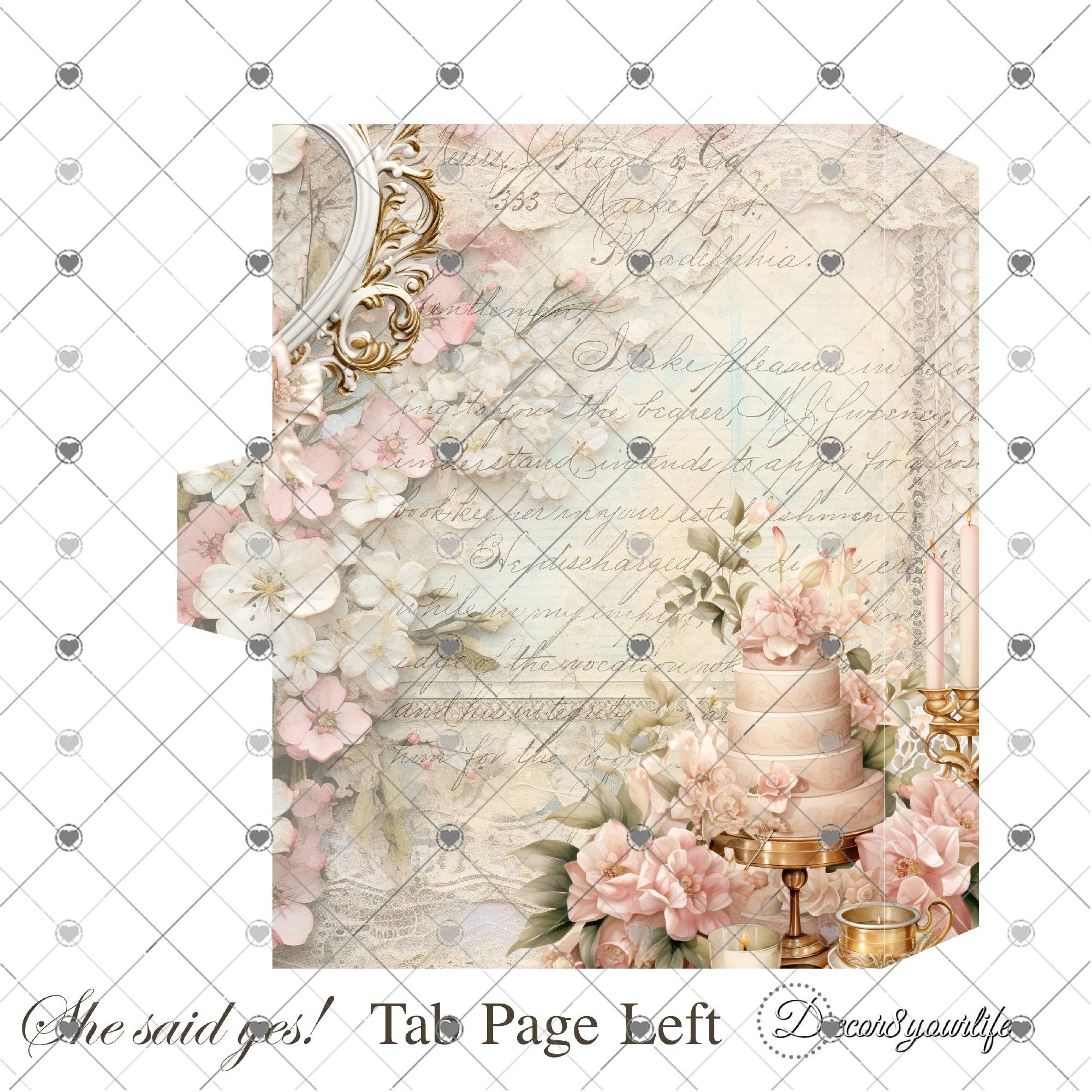 Elevate your crafting experience with the "She Said Yes!" Shabby Chic Scrapbook Craft Kit—where elegance meets creativity.