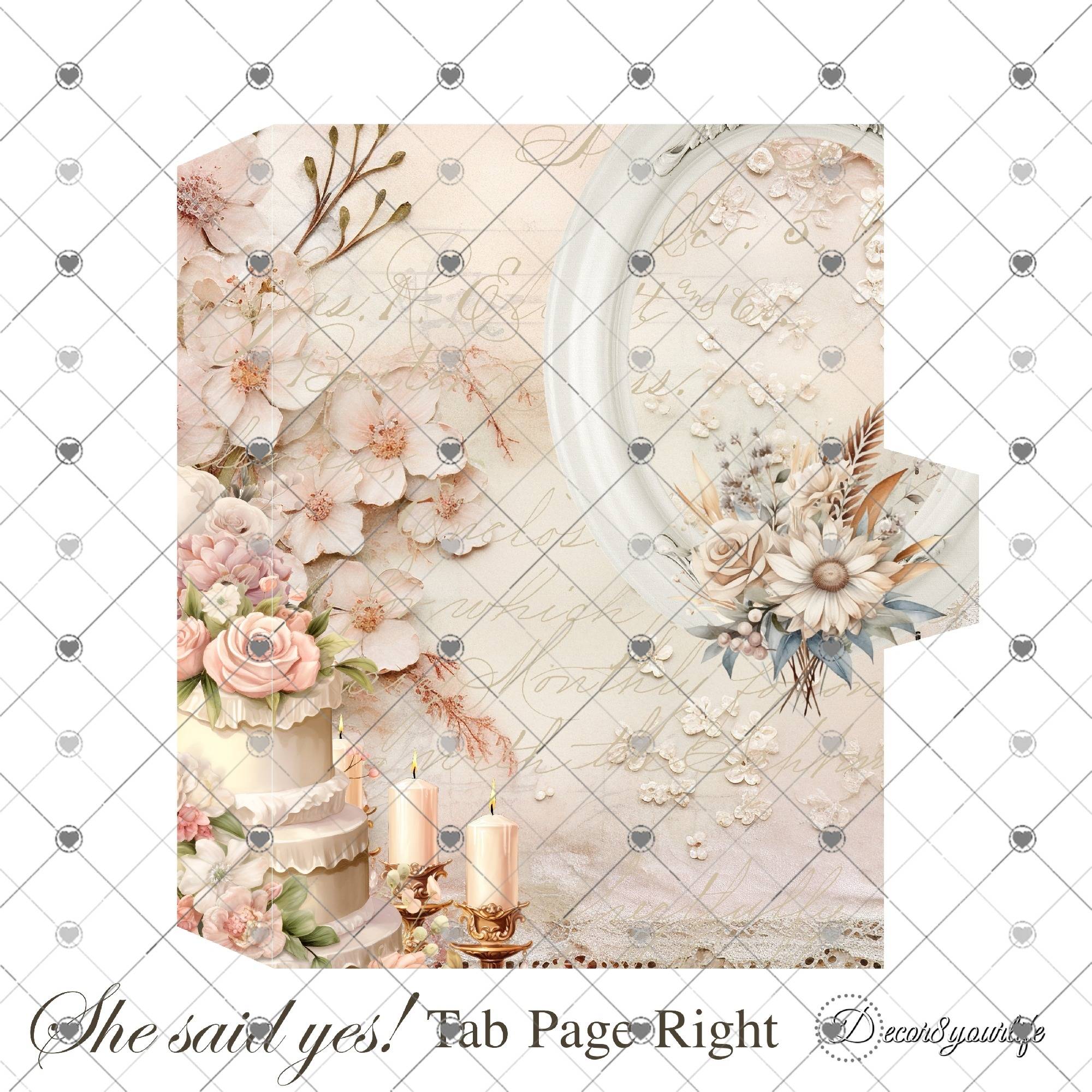 Elevate your crafting experience with the "She Said Yes!" Shabby Chic Scrapbook Craft Kit—where elegance meets creativity.