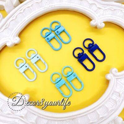 CANDY COLOR SWIVEL CLASPS SET OF 8