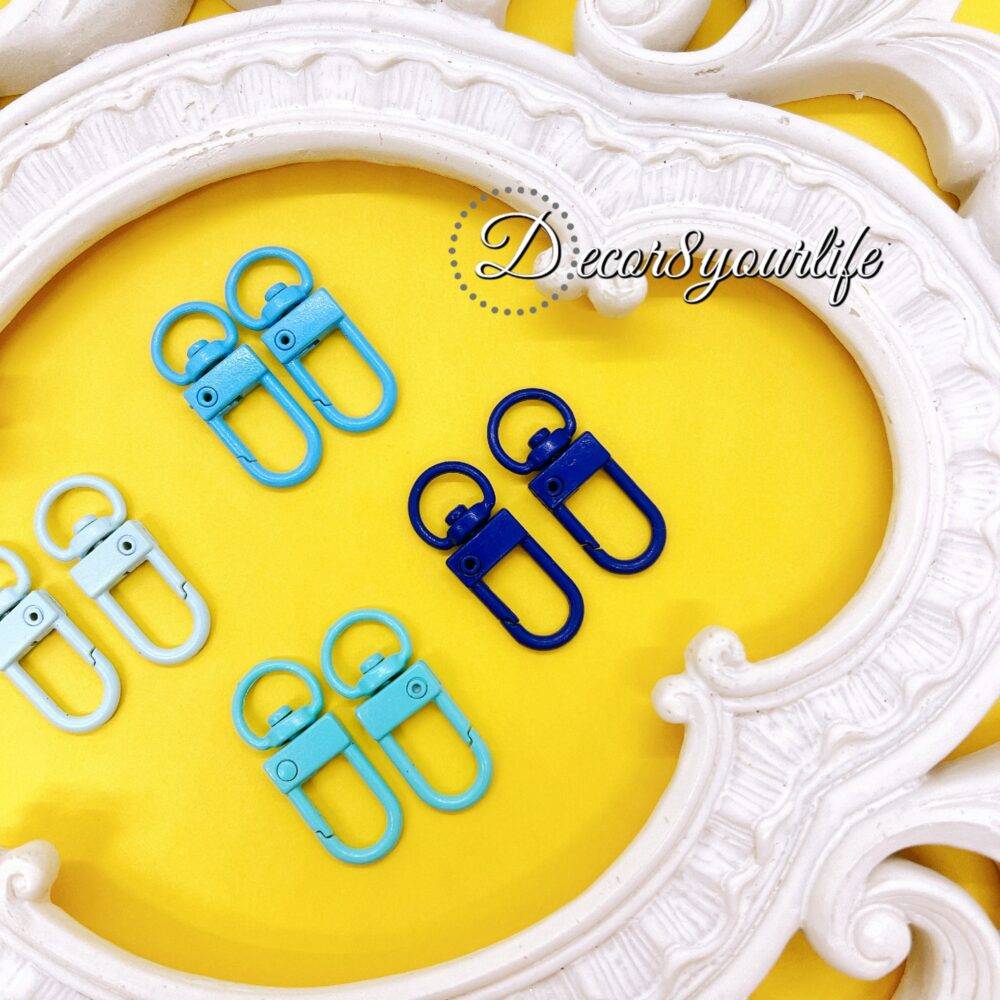 CANDY COLOR SWIVEL CLASPS SET OF 8