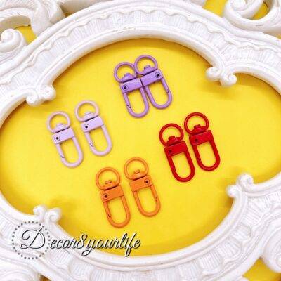 CANDY COLOR SWIVEL CLASPS SET OF 8