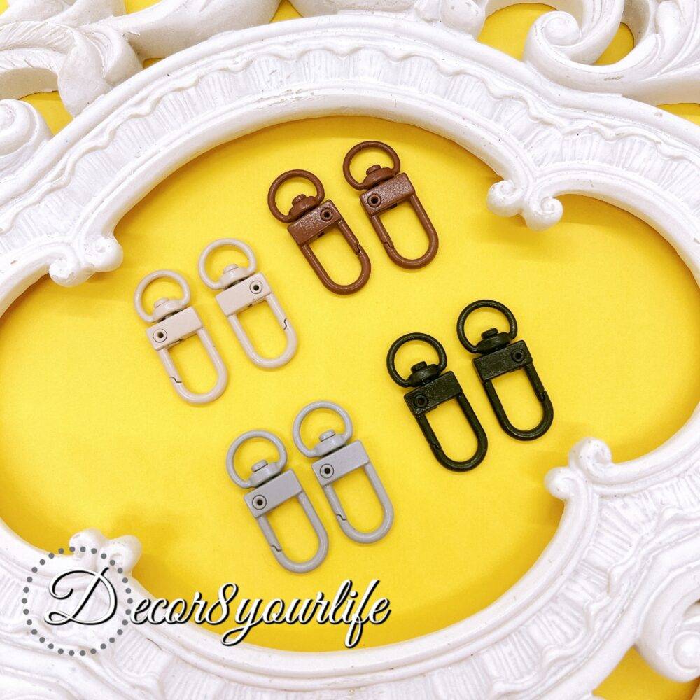 earth tone SWIVEL CLASPS SET OF 8