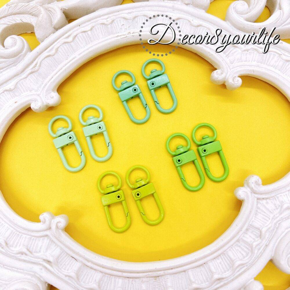 CANDY COLOR SWIVEL CLASPS SET OF 8