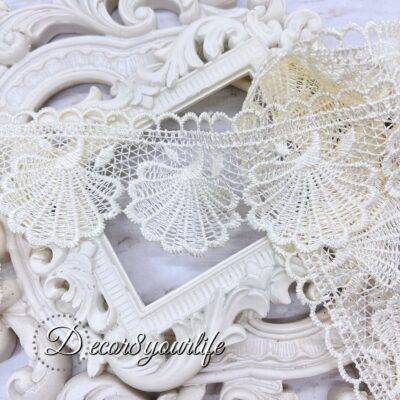 Cream Shell Bridal Trim