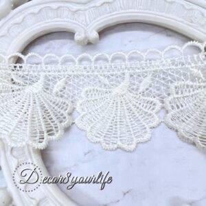 Cream Shell Bridal Trim