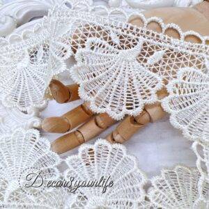 Cream Shell Bridal Trim
