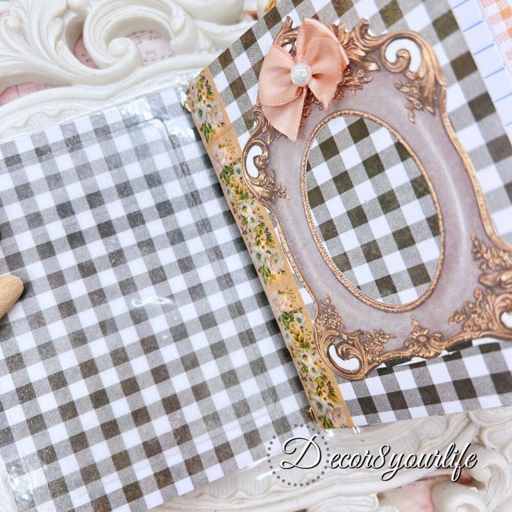 Vintage Style Laminated Traveler's Notebook with Beaded Pen | Handmade Journals | Handmade Planners | Gifts for Her | Pumpkin Theme