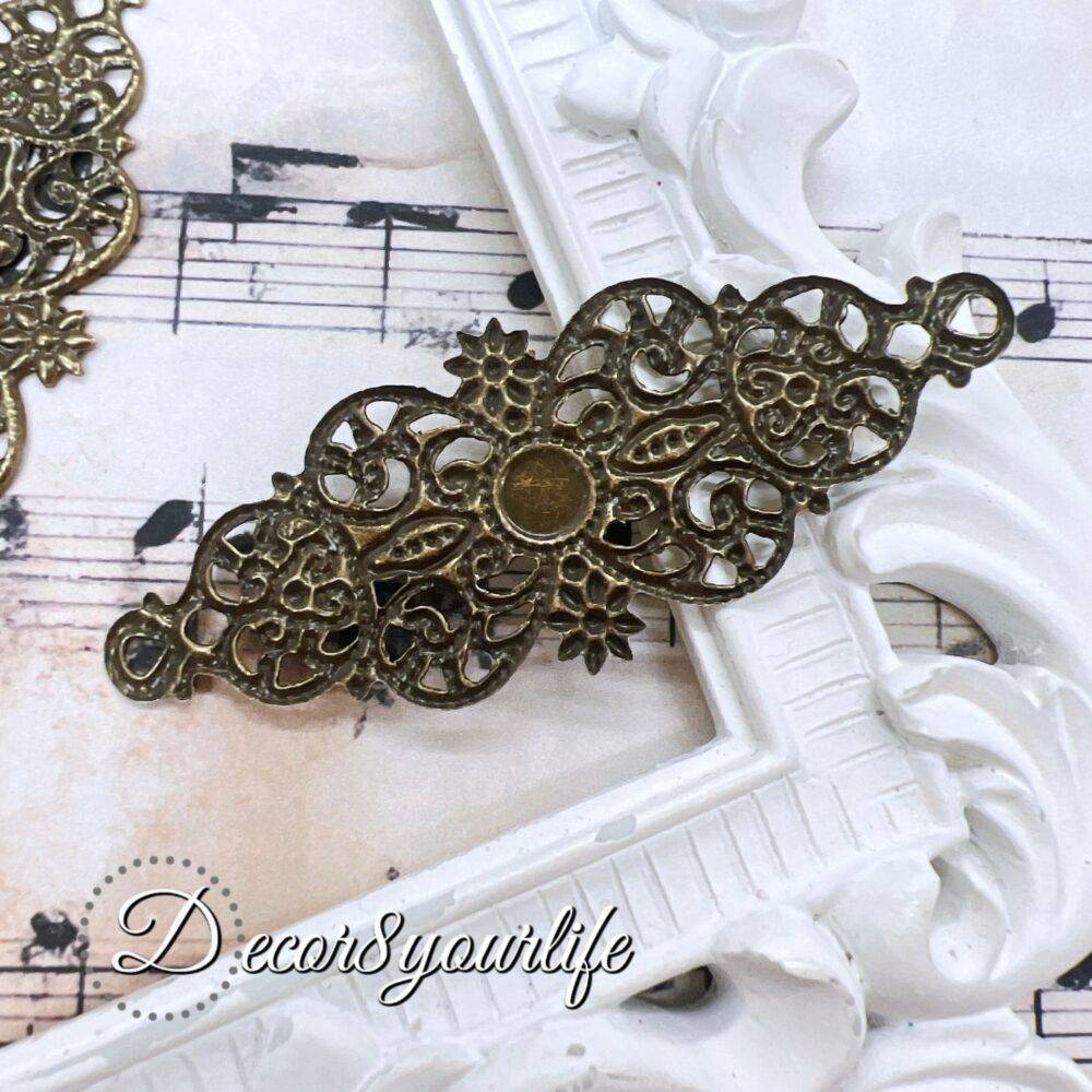 FILIGREE METAL EMBELLISHMENTS FOR CRAFTS_VINTAGE STYLE