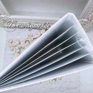 Close-up of the durable binding on the Heartfelt Creations white 3D Flip-Fold Album, emphasizing its high-quality construction.