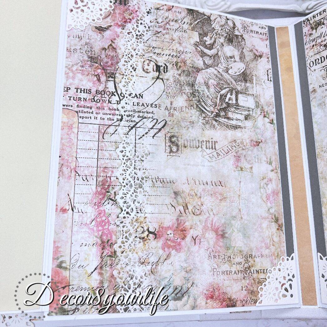 Scrapbook Photo Album made with the 3D flip-fold album base and inserts and dies from Heartfelt Creations.
