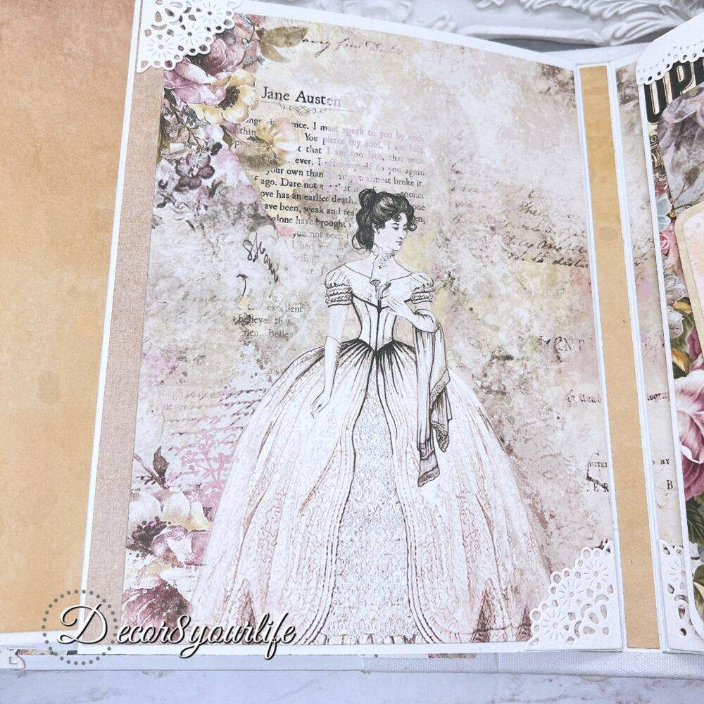 Scrapbook Photo Album made with the 3D flip-fold album base and inserts and dies from Heartfelt Creations.