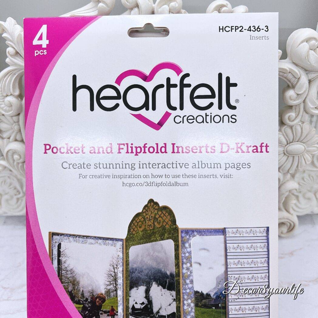 Heartfelt Creations Pocket and Flip-Fold Inserts showcasing various styles and configurations, demonstrating their application in interactive albums and cards.