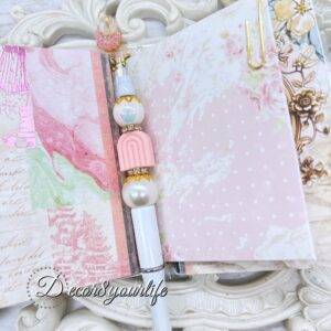 Shabby Chic Laminated Traveler's Notebook with Altered Inserts