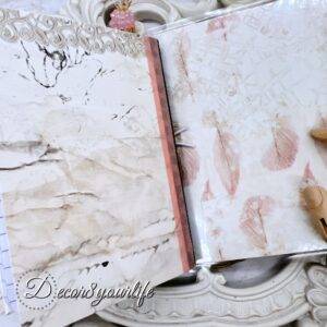 Shabby Chic Laminated Traveler's Notebook with Altered Inserts